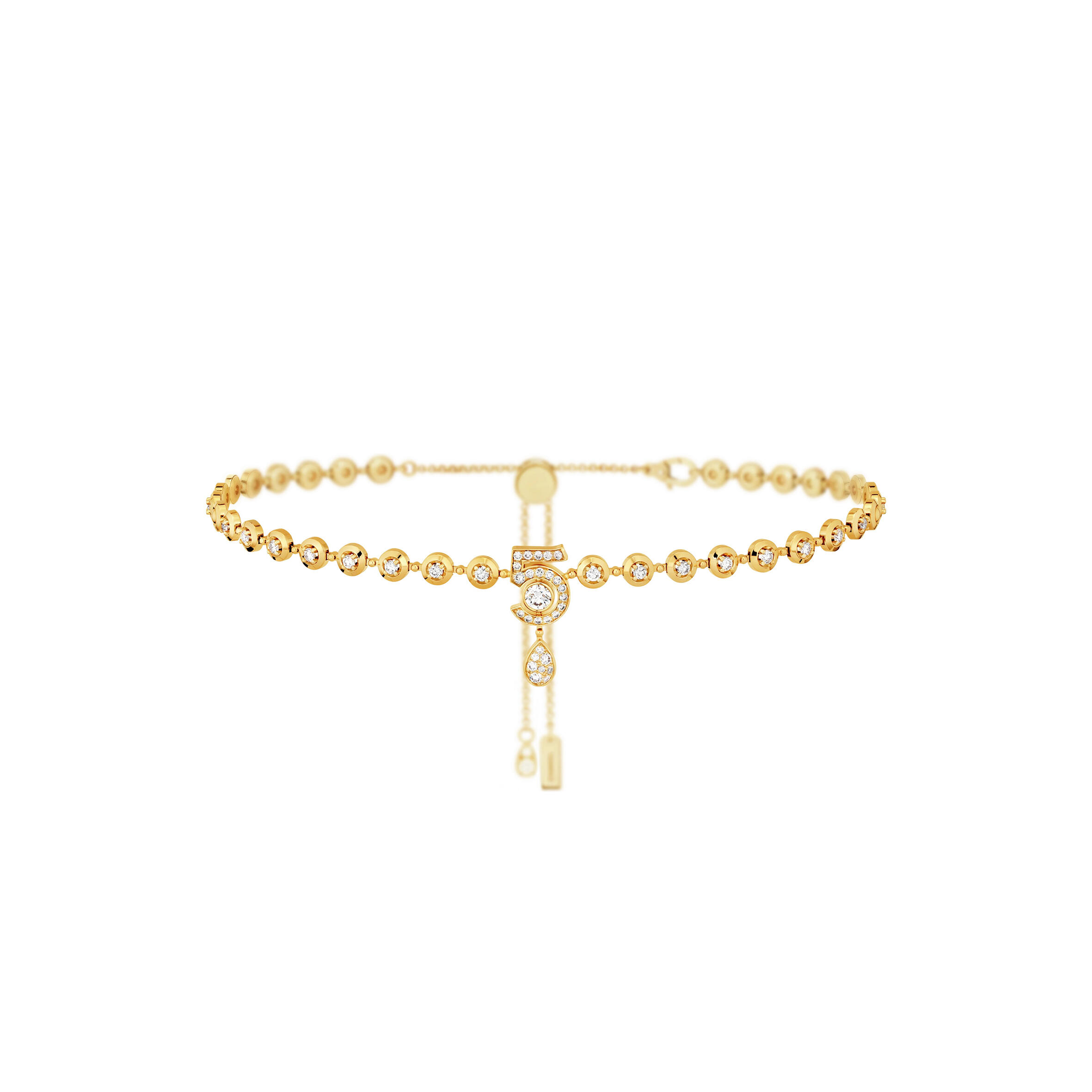 CHANEL ETERNAL NO.5 DIAMOND LINE NECKLACE J13645